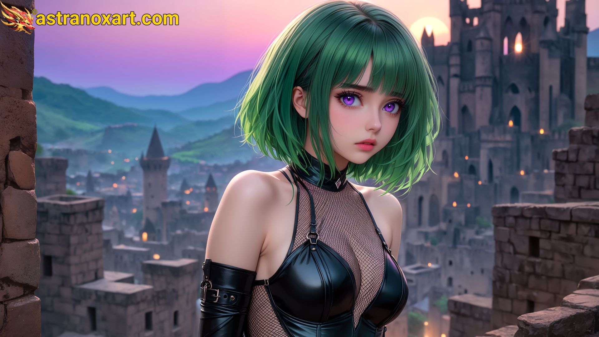 Amazing Young Female  at  - Download Free 4K Wallpaper Fantasy wallpaper with  Eyes and  Hair.