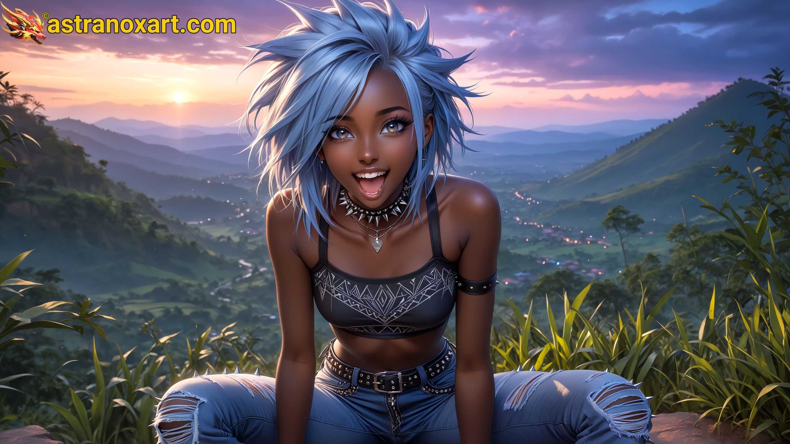 Amazing Young Female  at  - Download Free 4K Wallpaper Fantasy wallpaper with  Eyes and  Hair.