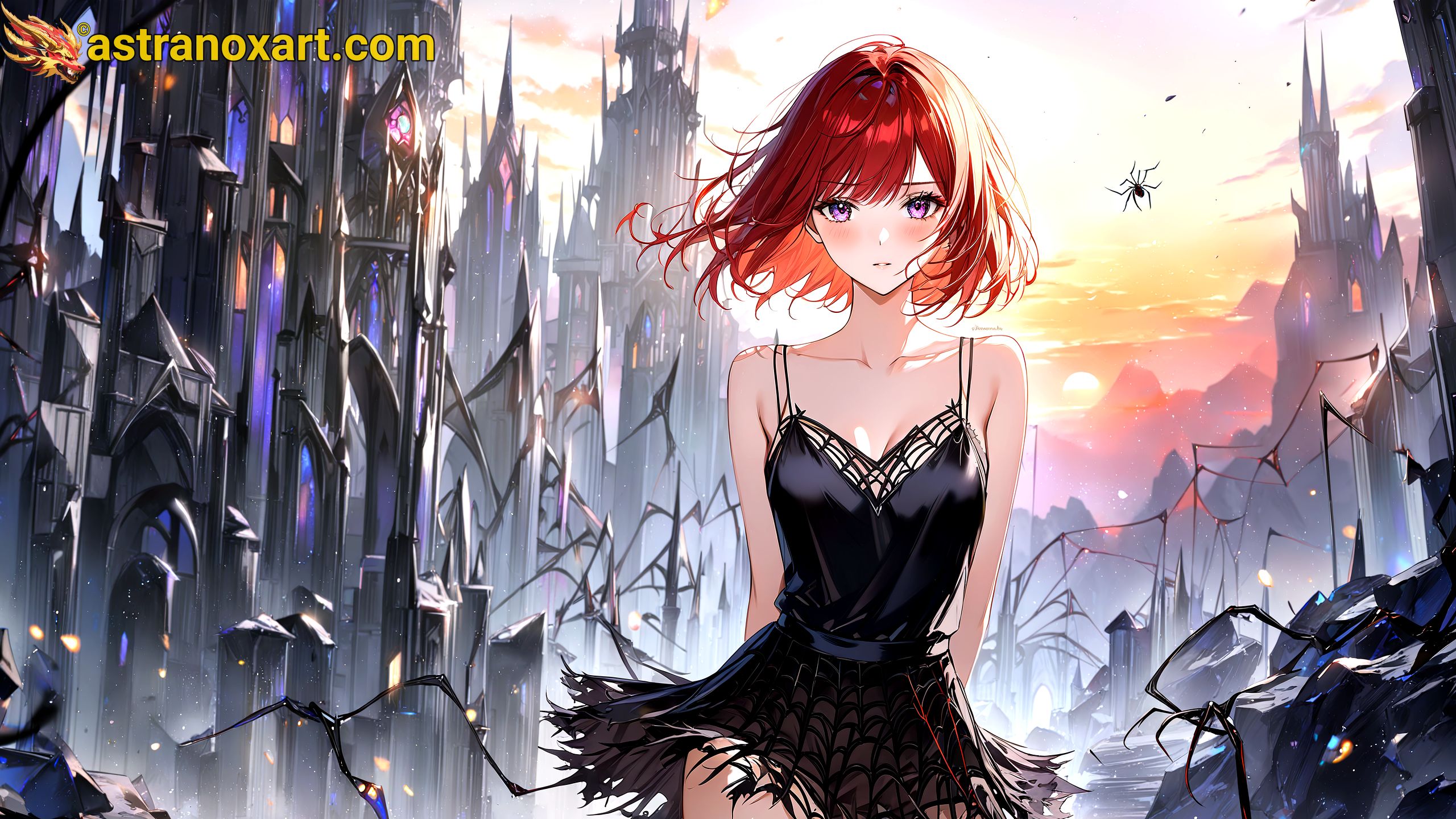 Amazing Young Female  at  - Download Free 4K Wallpaper Fantasy wallpaper with  Eyes and  Hair.