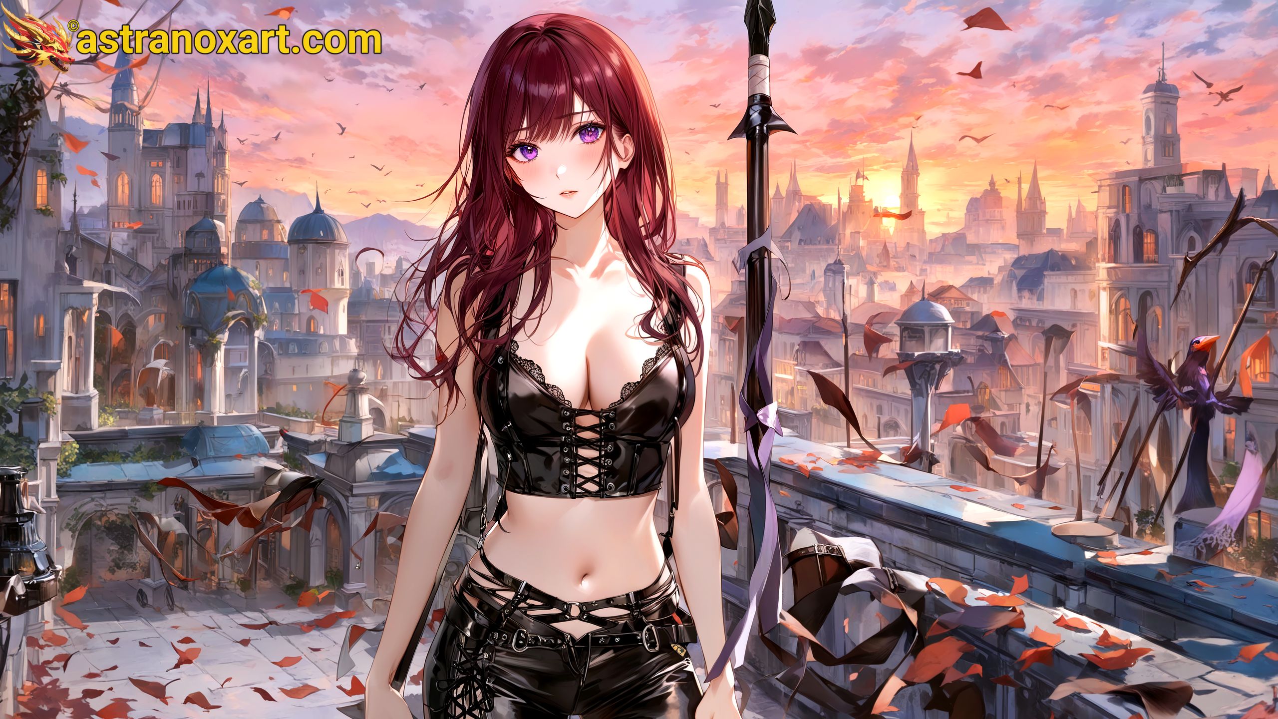 Amazing Young Female  at  - Download Free 4K Wallpaper Fantasy wallpaper with  Eyes and  Hair.