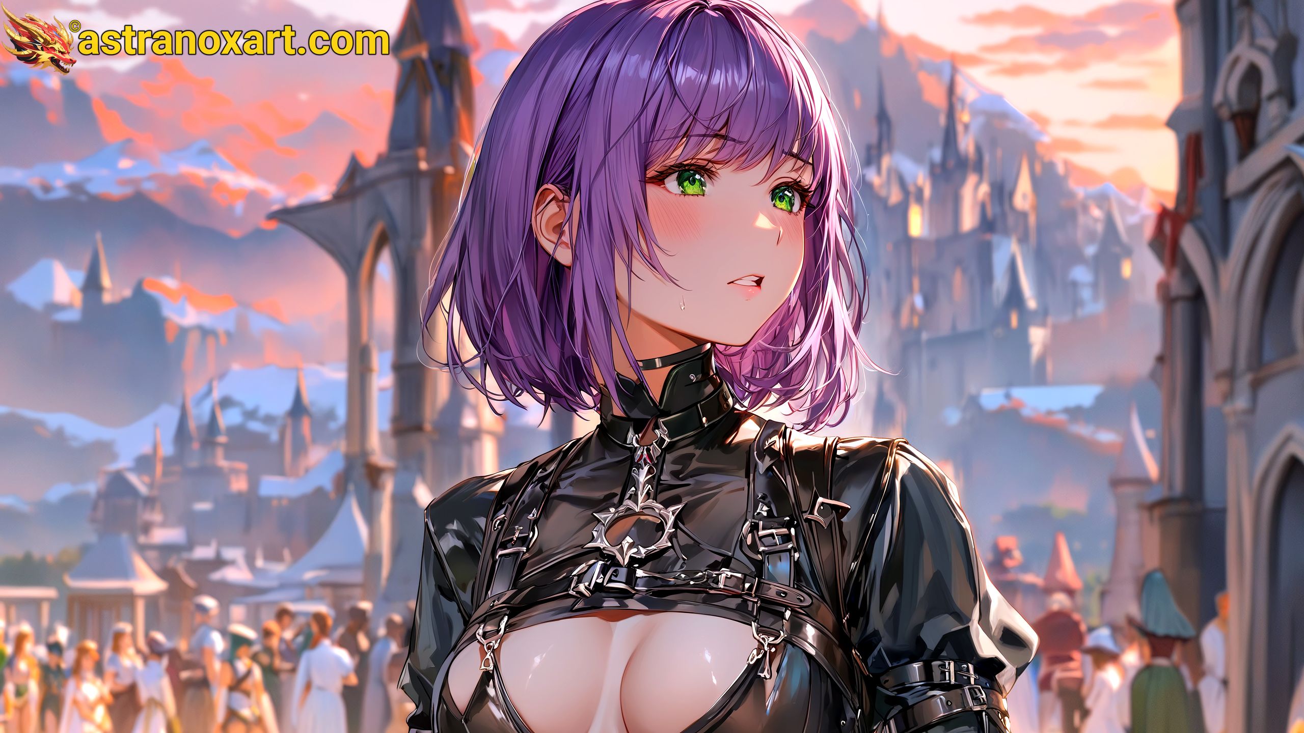 Amazing Young Female  at  - Download Free 4K Wallpaper Fantasy wallpaper with  Eyes and  Hair.