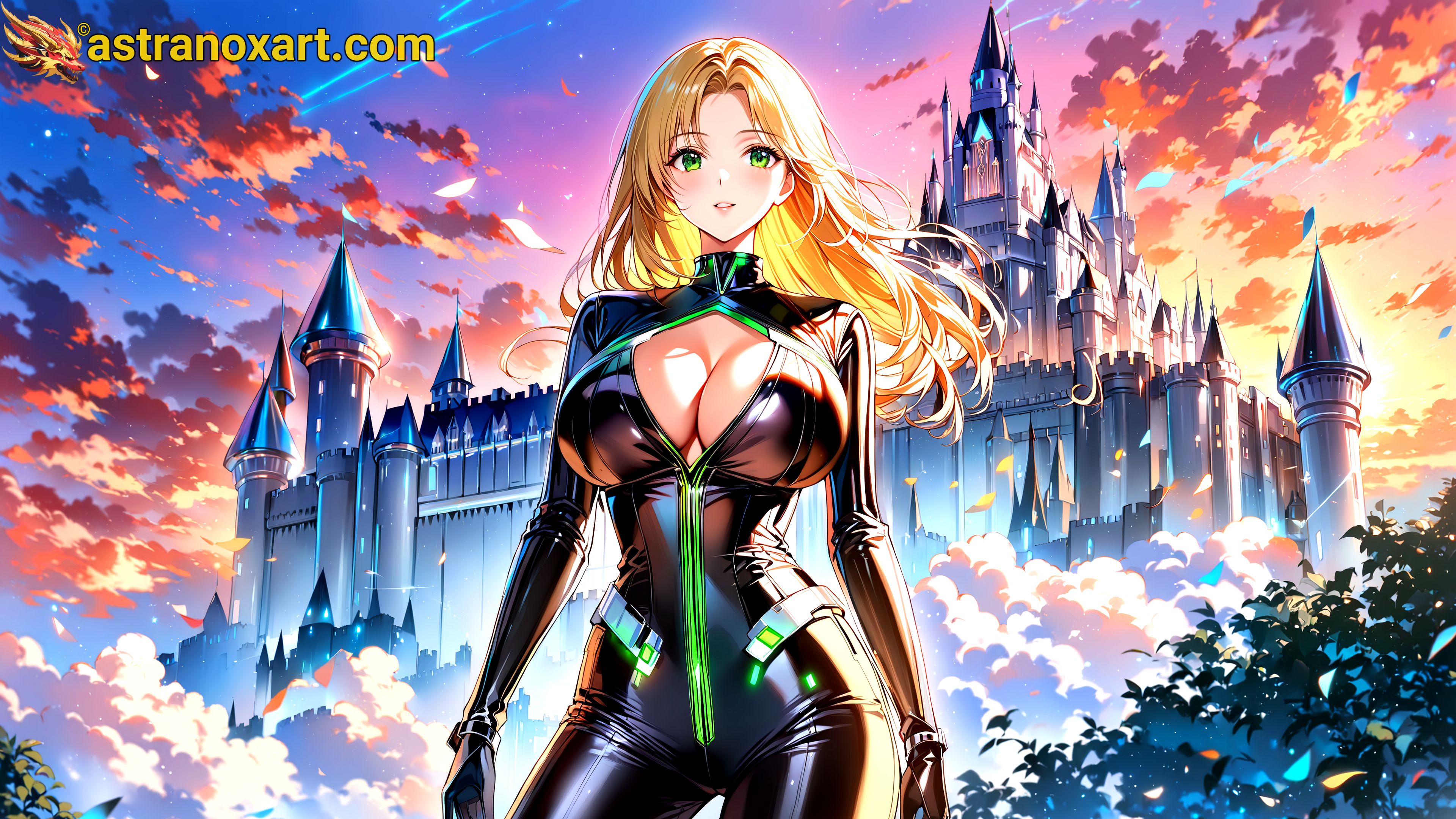 Amazing Young Female  at  - Download Free 4K Wallpaper Fantasy wallpaper with  Eyes and  Hair.