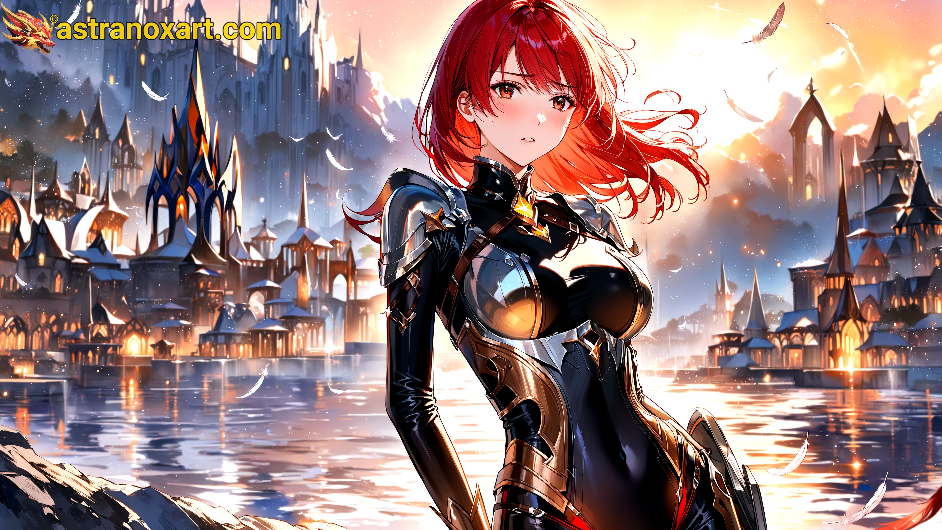 Amazing Young Female  at  - Download Free 4K Wallpaper Fantasy wallpaper with  Eyes and  Hair.