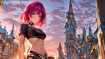 Female unknown wallpaper displays a pleasant view , she has unknown eyes and medium unknown hair - Free Fantasy Wallpaper - Astranox Art