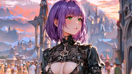 Female unknown wallpaper displays a pleasant view , she has unknown eyes and medium unknown hair - Free Fantasy Wallpaper - Astranox Art