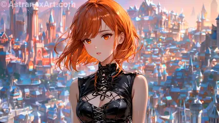 Female unknown wallpaper displays a pleasant view , she has unknown eyes and medium unknown hair - Free Fantasy Wallpaper - Astranox Art