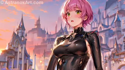 Female unknown wallpaper displays a pleasant view , she has unknown eyes and medium unknown hair - Free Fantasy Wallpaper - Astranox Art