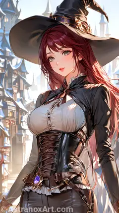 Female unknown wallpaper displays a pleasant view , she has unknown eyes and medium unknown hair - Free Fantasy Wallpaper - Astranox Art