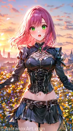 Female unknown wallpaper displays a pleasant view , she has unknown eyes and medium unknown hair - Free Fantasy Wallpaper - Astranox Art