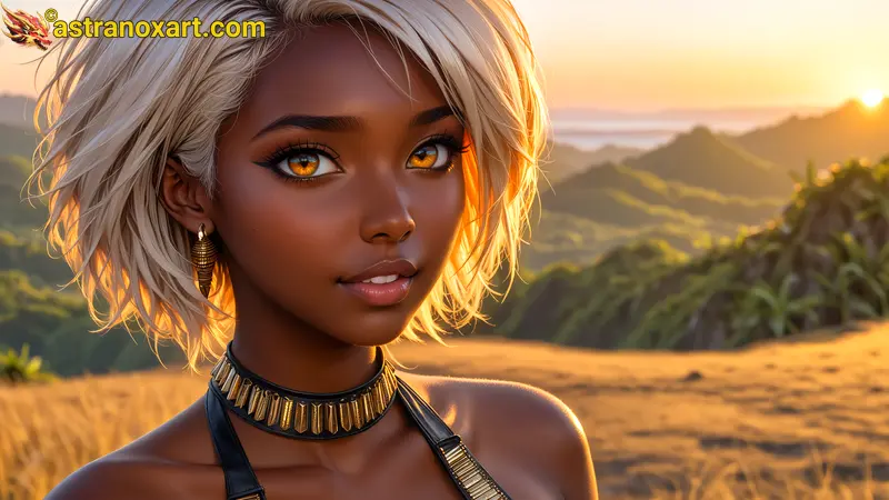 Amazing Young Female  at  - Download Free 4K Wallpaper Fantasy wallpaper with  Eyes and  Hair.