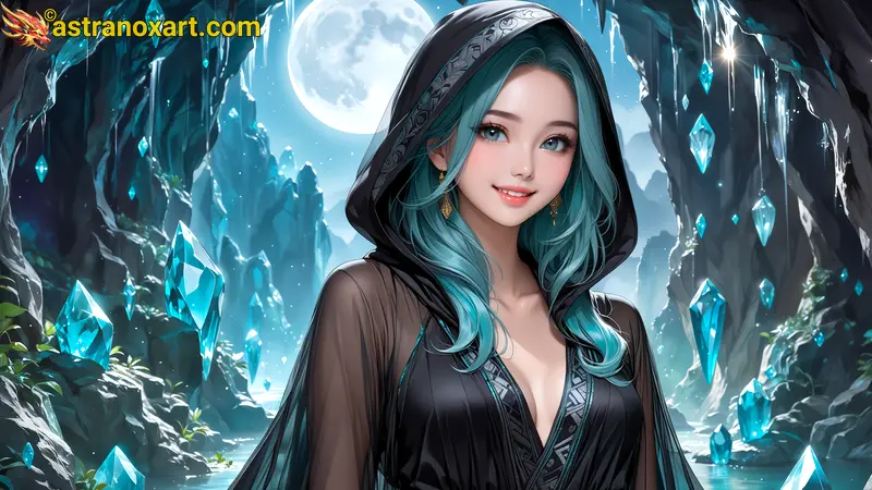 Amazing Young Female  at  - Download Free 4K Wallpaper Fantasy wallpaper with  Eyes and  Hair.