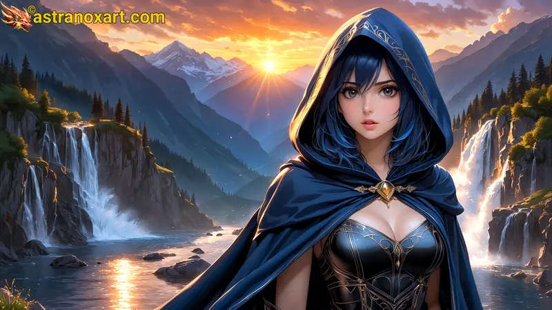 Amazing Young Female  at  - Download Free 4K Wallpaper Fantasy wallpaper with  Eyes and  Hair.