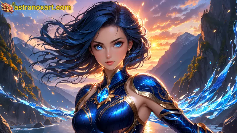 Amazing Young Female  at  - Download Free 4K Wallpaper Fantasy wallpaper with  Eyes and  Hair.