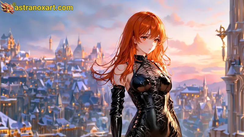 Amazing Young Female  at  - Download Free 4K Wallpaper Fantasy wallpaper with  Eyes and  Hair.