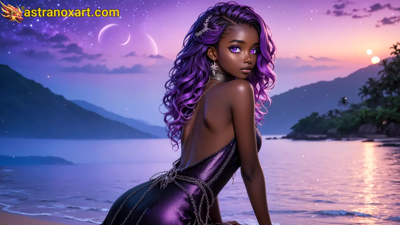 Amazing Young Female  at  - Download Free 4K Wallpaper Fantasy wallpaper with  Eyes and  Hair.