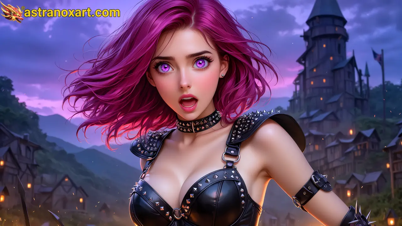 Amazing Young Female  at  - Download Free 4K Wallpaper Fantasy wallpaper with  Eyes and  Hair.