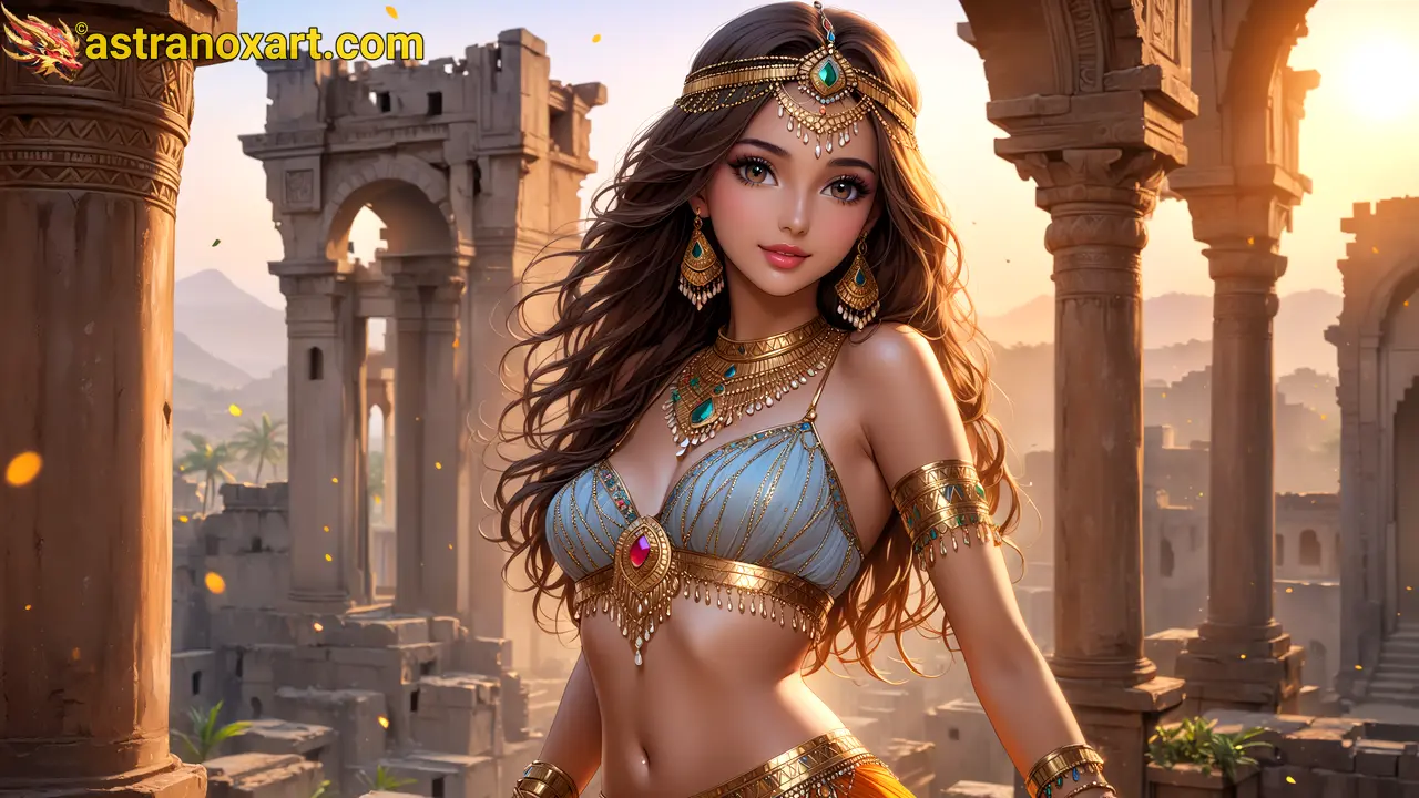 Amazing Young Female  at  - Download Free 4K Wallpaper Fantasy wallpaper with  Eyes and  Hair.