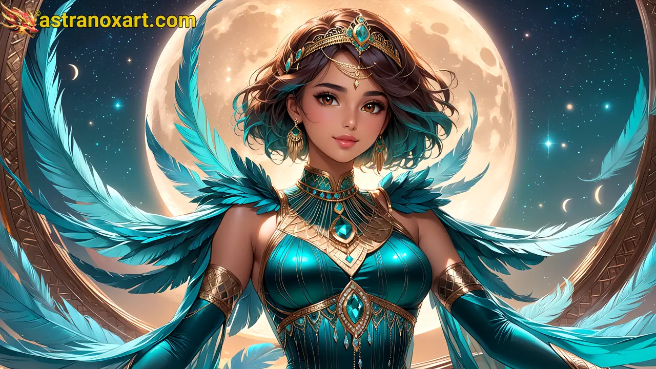 Amazing Young Female  at  - Download Free 4K Wallpaper Fantasy wallpaper with  Eyes and  Hair.